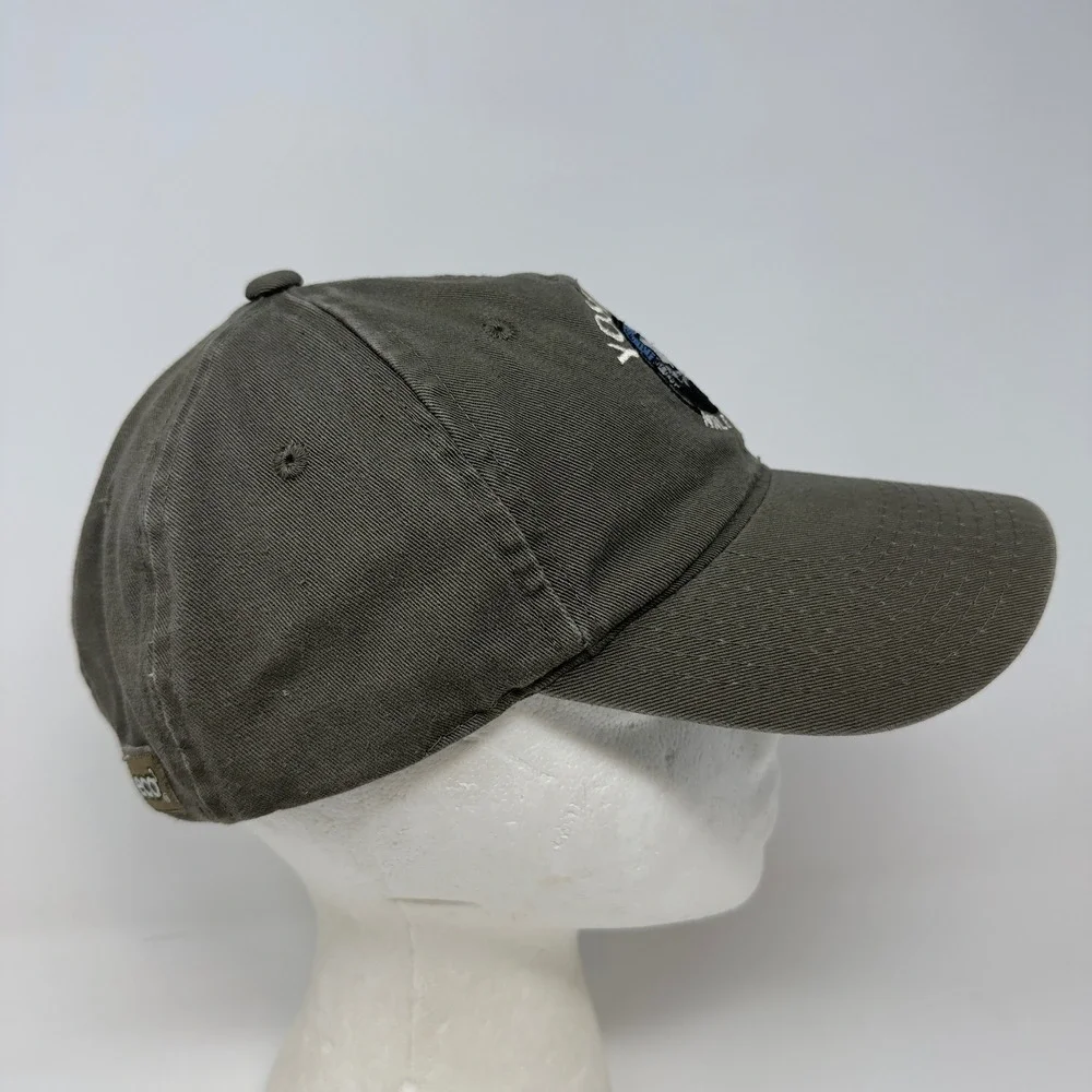 Yosemite Half‎ Dome Embroidered Baseball Cap Khaki Green Cotton Adjustable Eco3